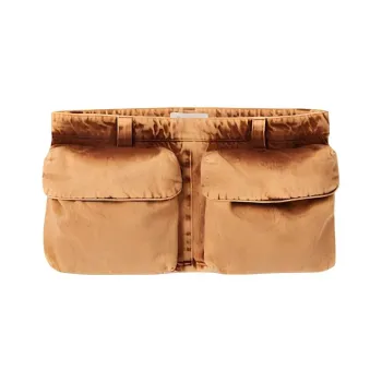 MIU MIU SS23 Cargo Short Skirts Women's Cognac