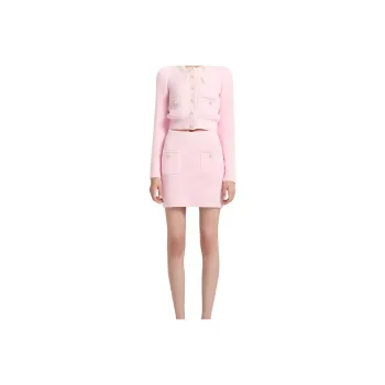 Self-portrait Casual Short Skirts Women's Pink