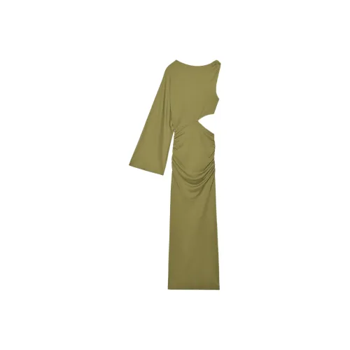 ZARA Long Sleeved Dress Women's Green