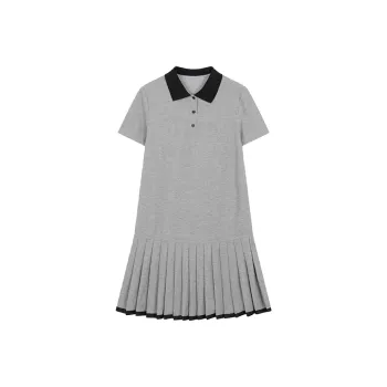 Mo Han Yi Mei Short Sleeved Dress Women's Heather Gray