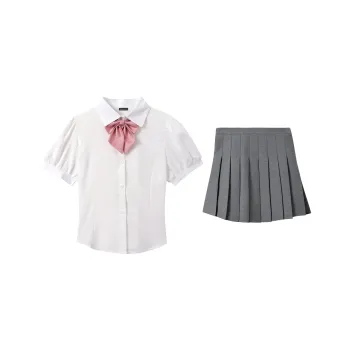 EIDOLON GRAIN Skirt Set Women's White Gray