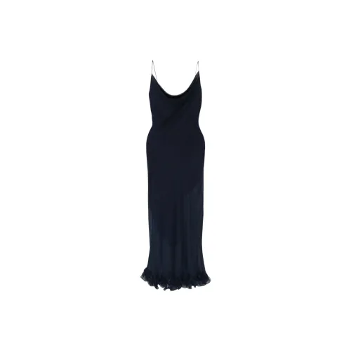 Rotate Ruffle trim Chiffon Maxi Dress