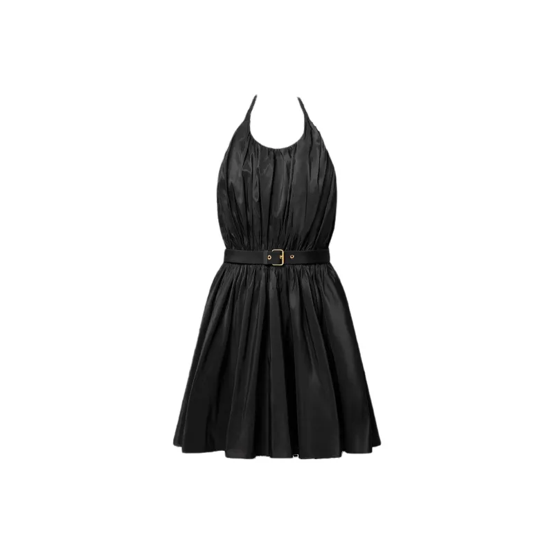 LOUIS VUITTON Plissé Halter Dress-0