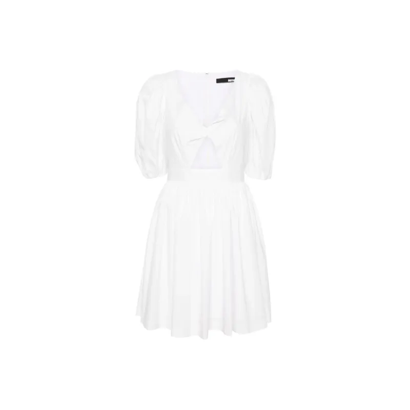 Rotate Birger Christensen Ruched detail V neck Minidress-0