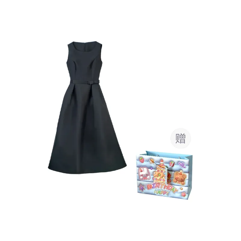 BRASS SCOUT Sleeveless Dress Women's Black-0