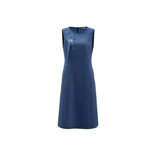 DIFFIE RIEGER Sleeveless Dress Women's Blue