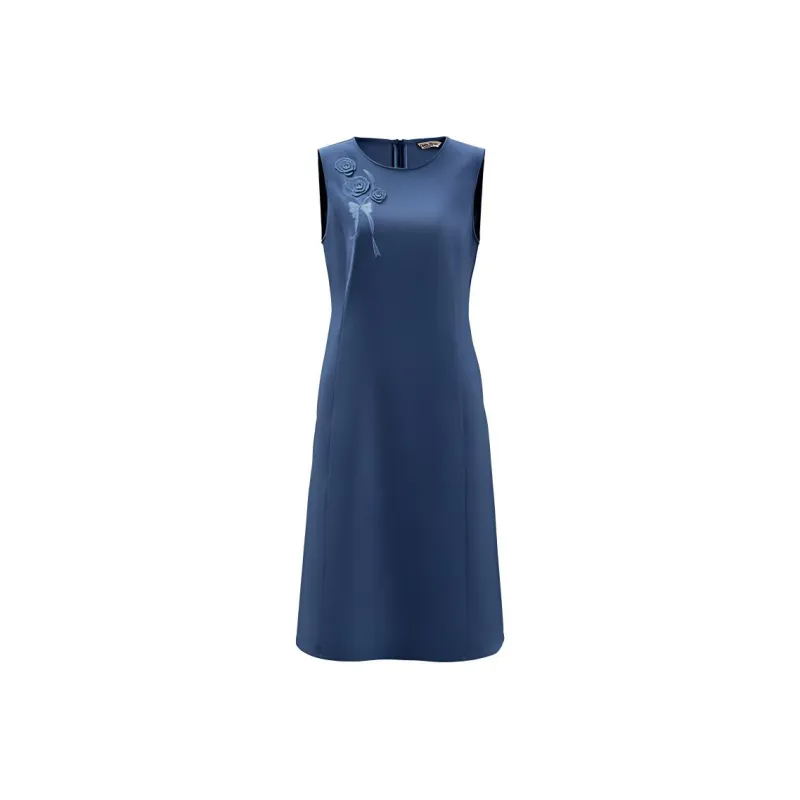 DIFFIE RIEGER Sleeveless Dress Women's Blue-0