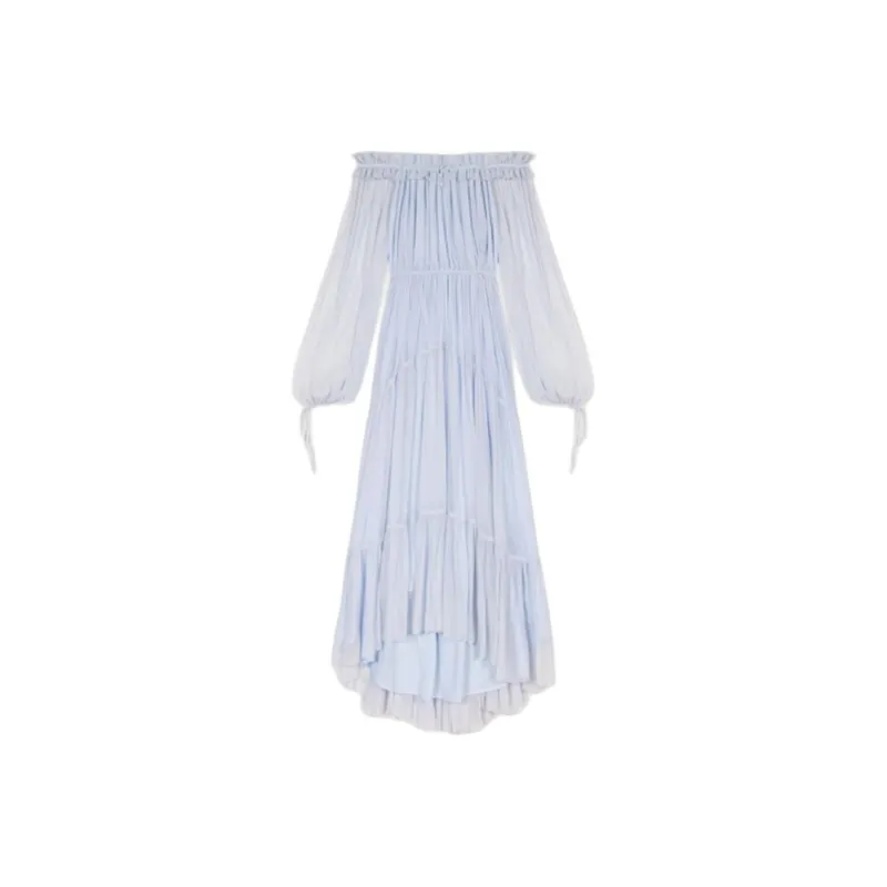 Maje Flared Midi Dress-0