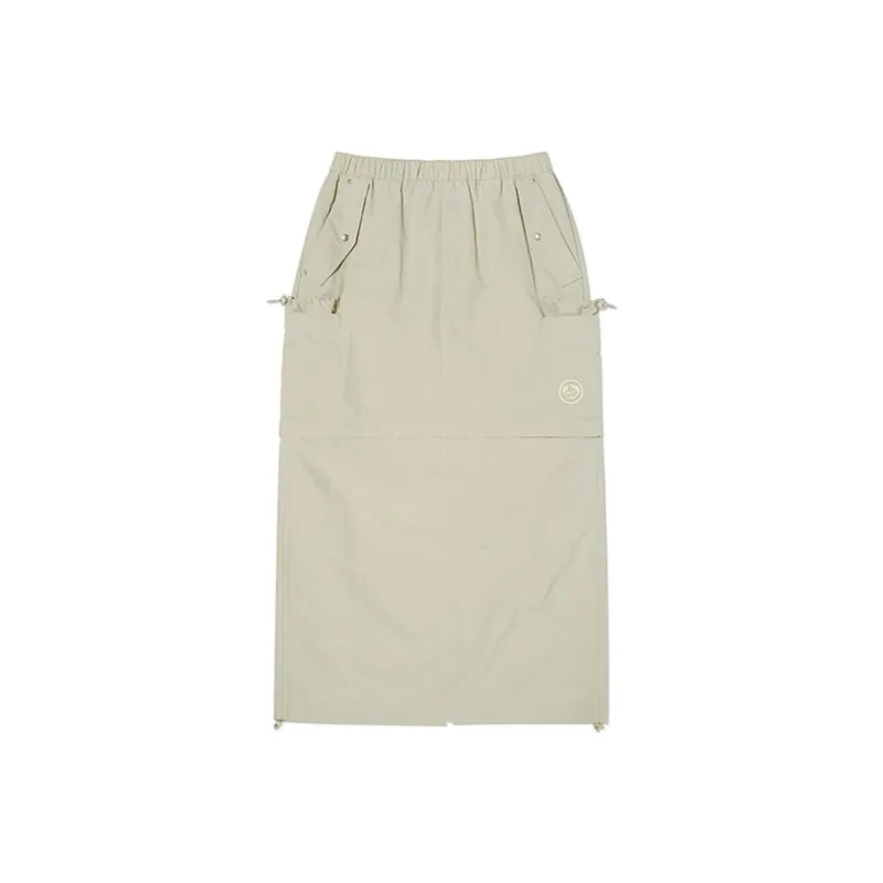 Kirsh SS24 Casual Long Skirt Women's Light Khaki-0