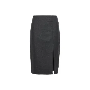 THEORY Casual Long Skirts Women's Gray