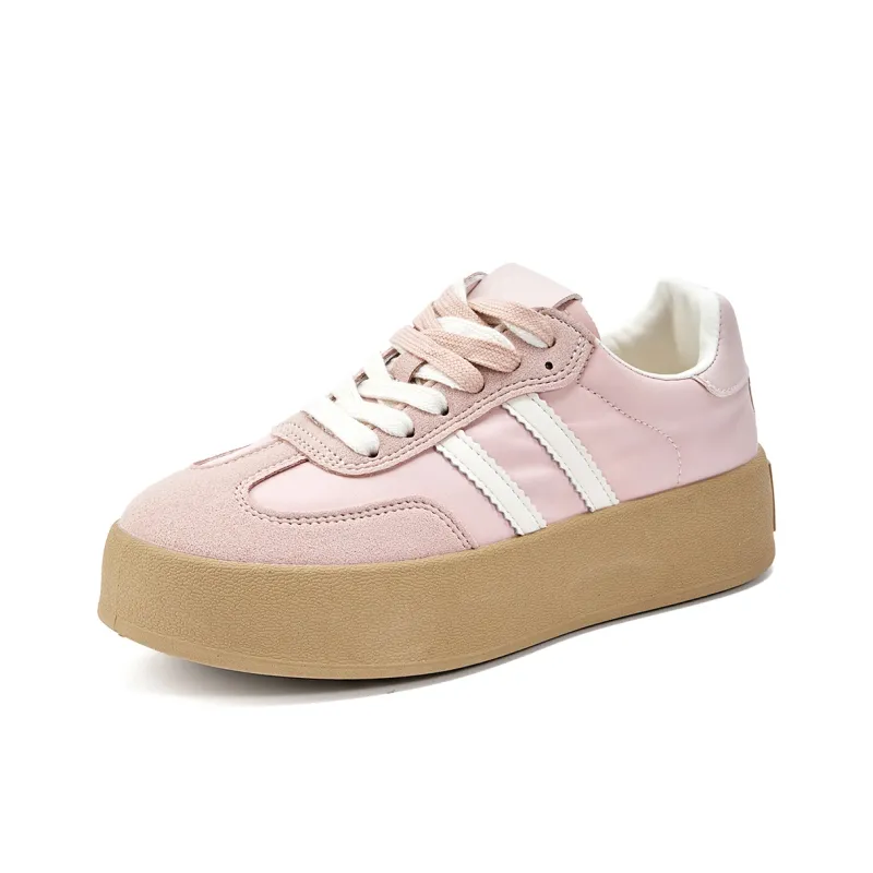 La Chapelle Low Top Skateboard Shoes Women's Light Pink-1