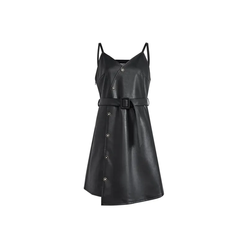 KUOSE Slip Dresses Women's Black-0