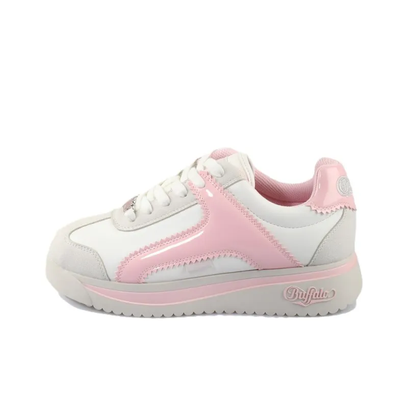 Buffalo Low Top Casual Shoes Unisex Pink White-0