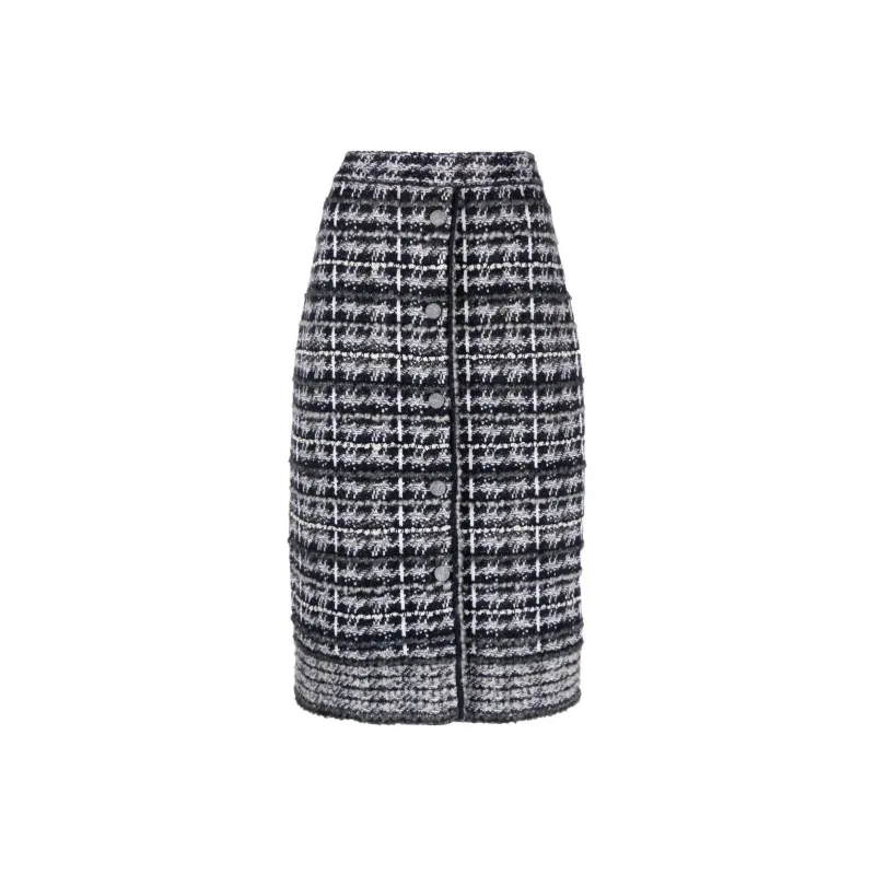 THOM BROWNE Casual Long Skirts Women's Gray-0