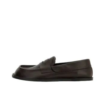 MOSCHINO Round Toe Slip On Loafers