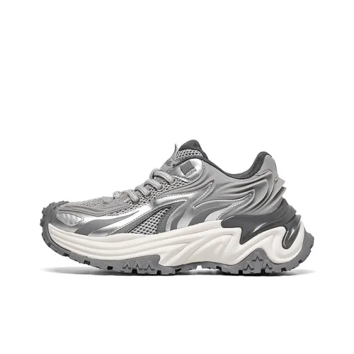 Acupuncture Cushioning, Abrasion Resistant, Breathable, Lightweight, Height Increasing Low Top Chunky Sneakers Women's