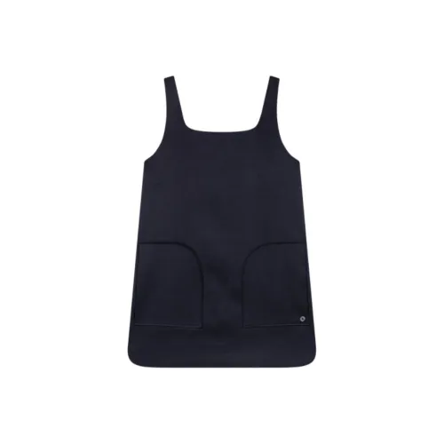 Maje Satin Pinafore Mini Dress