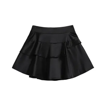 HUASJ Casual Short Skirts Women's Black