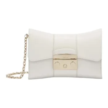 Furla Leather Shoulder Bag, Crossbody Bag Women's White