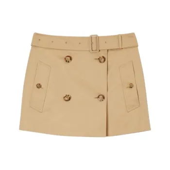 Burberry Belted Waist Mini Skirt