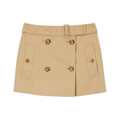 Burberry Belted Waist Mini Skirt