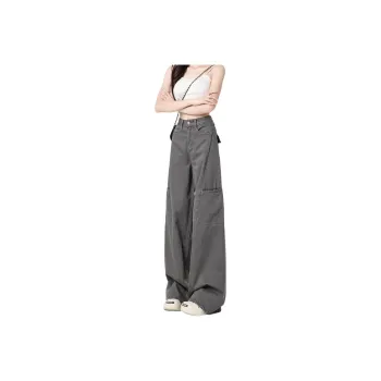 TLONELY1 Jeans Women's Gray Enhances Height And Slimness