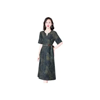 Yi Mengyuan Silk Short Sleeved Dress Women's