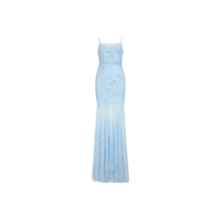 SISC Slip Dresses Women's Light Blue-0