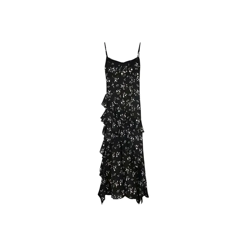 DOSOHEB Slip Dress Women's Black-0