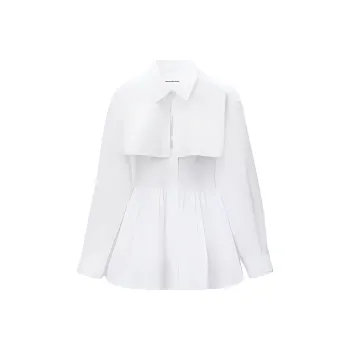 Alexander Wang Smocked Mini Shirt Dress