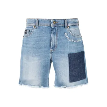 VERSACE JEANS COUTURE Denim Shorts Women's Blue