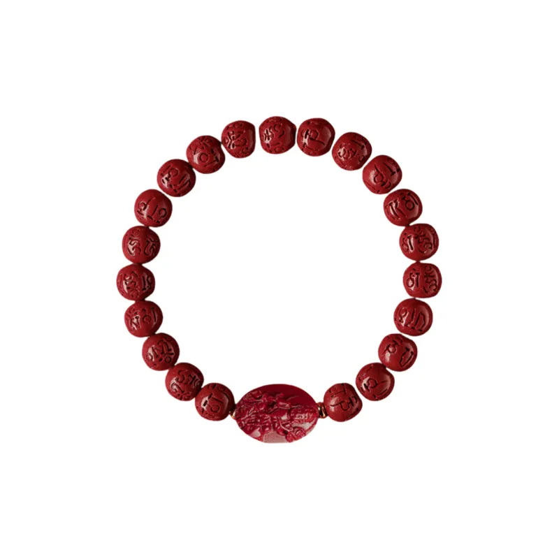 ZHIZUO Natural Cinnabar Bracelets Unisex-9