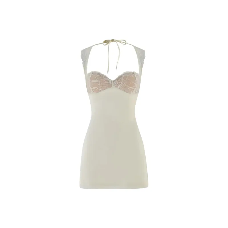 Tiger Mist NYOMI MINI DRESS Slip Dress Women's Neutral Color-2
