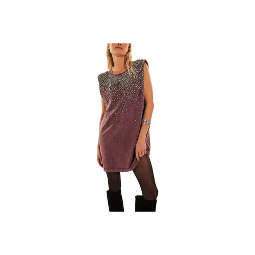 FREE PEOPLE Shooting Star Mini Dress Sleeveless Dress Women's Red