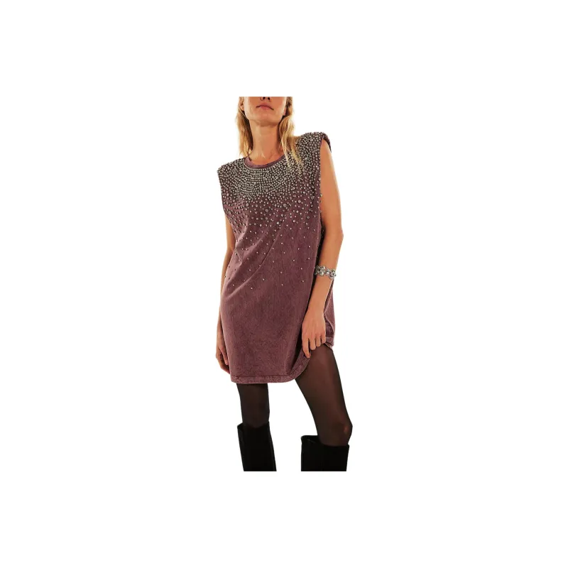 FREE PEOPLE Shooting Star Mini Dress Sleeveless Dress Women's Red-0