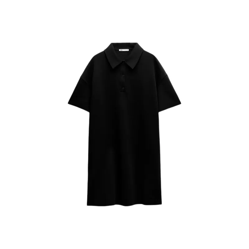 ZARA Short-Sleeved Dresses Women's Black-0