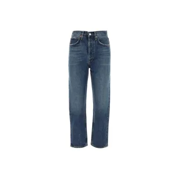 AGOLDE 90's Cropped High Waisted Straight Leg Jeans