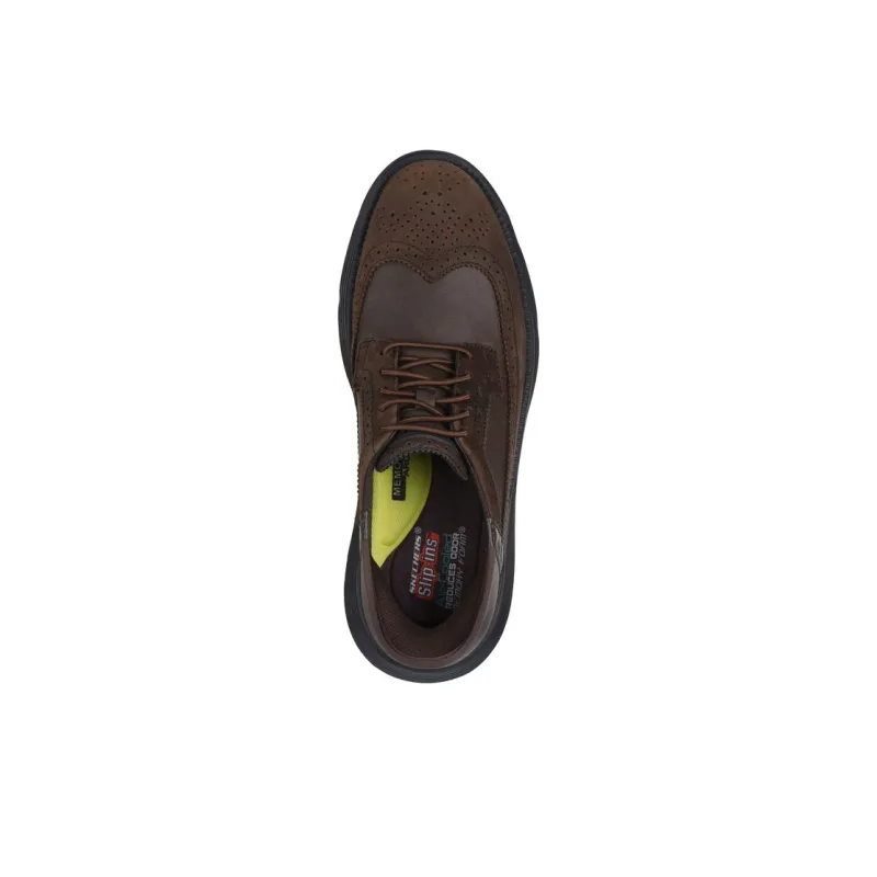Skechers Garza Rubio Low Top Casual Shoes Men's Brown-3
