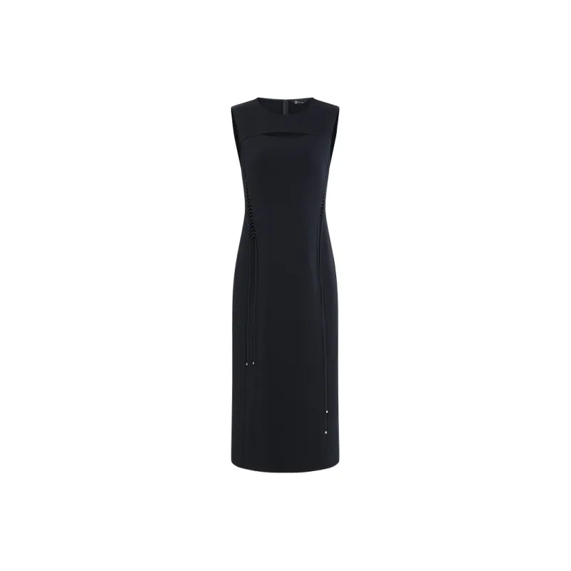 IDPAN Sleeveless Dress Women's Navy Blue-0
