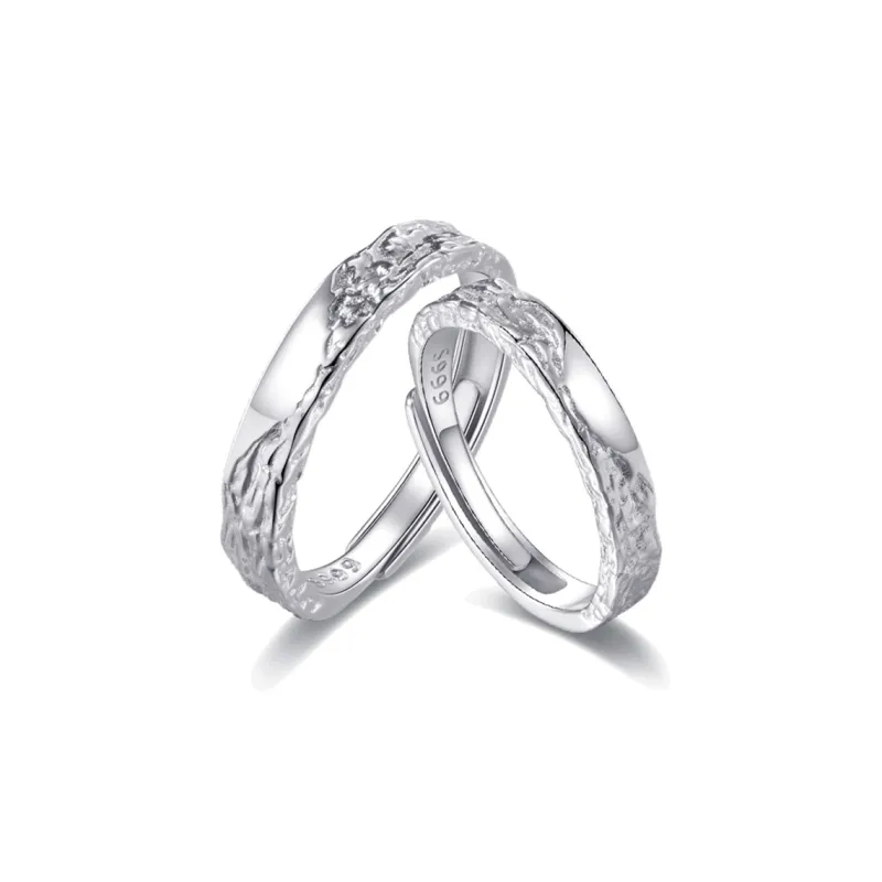 I Do&Co. 999 Fine Silver Rings Unisex-0