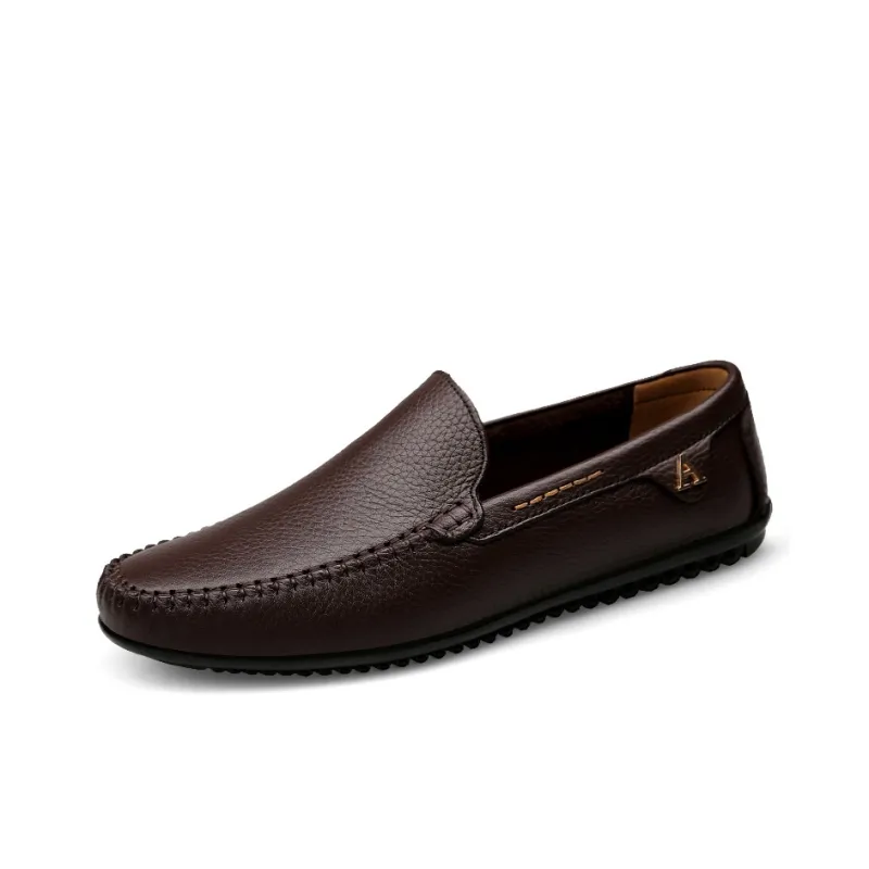 LEXON Gommino Loafers Unisex Black/Dark Brown/Khaki-5