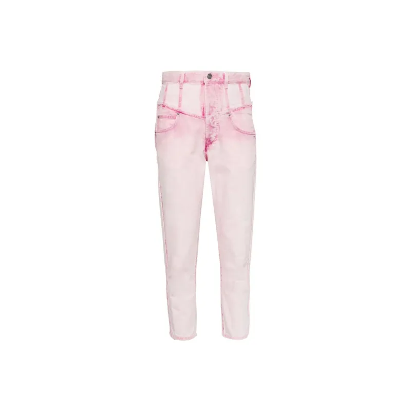 ISABEL MARANT Oliviani High Waisted Frayed Jeans-0