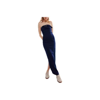 FREE PEOPLE SER.O.YA Aaliyah Dress Sleeveless Dress Women's Deep Sea/Deep Sea Blue