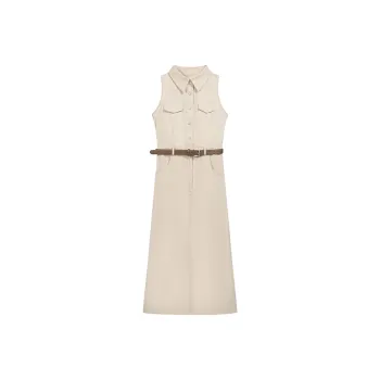 PAIN OR PLEASURE Sleeveless Dress Women's Apricot