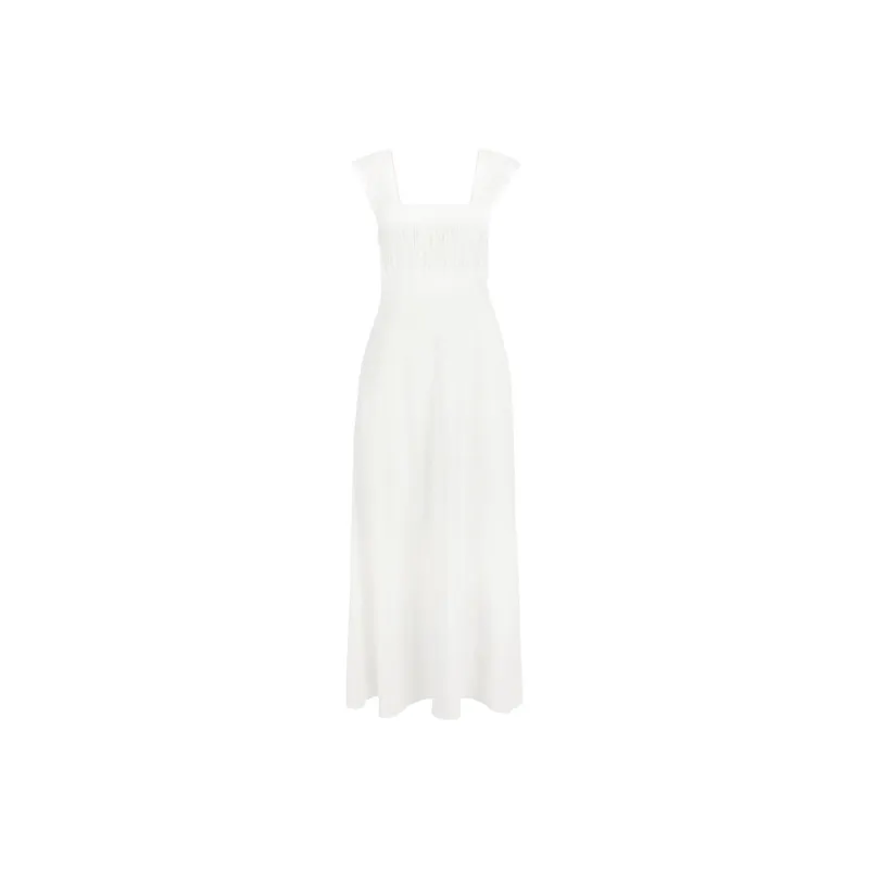 Selkie Collection SS24 Sleeveless Dress Women's Ivory White-0