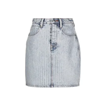 Alexander Wang Denim Short Skirts Women's Blue