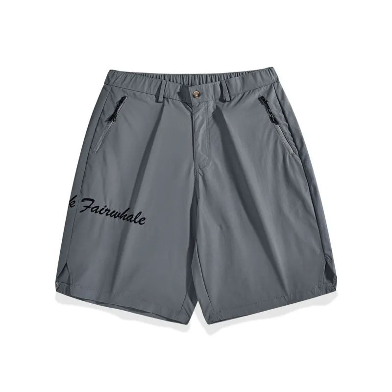 FAIRWHALE Casual Shorts Men Dark Gray-0