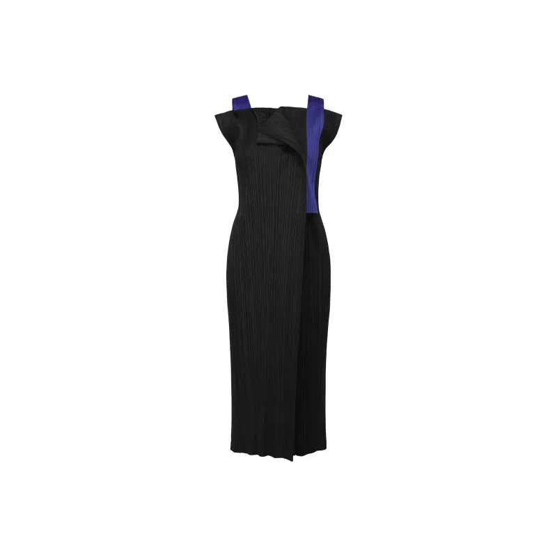 PLEATS PLEASE ISSEY MIYAKE SS24 Sleeveless Dress Women's Black-0
