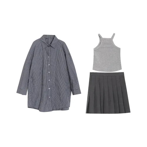 TWOPLUMGIRLS Two Piece Skirt Sets Women's
