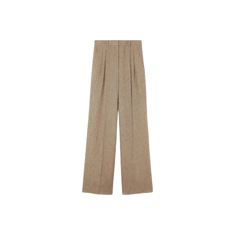 Loro Piana SS25 Suit Trouser Women's Brown-0
